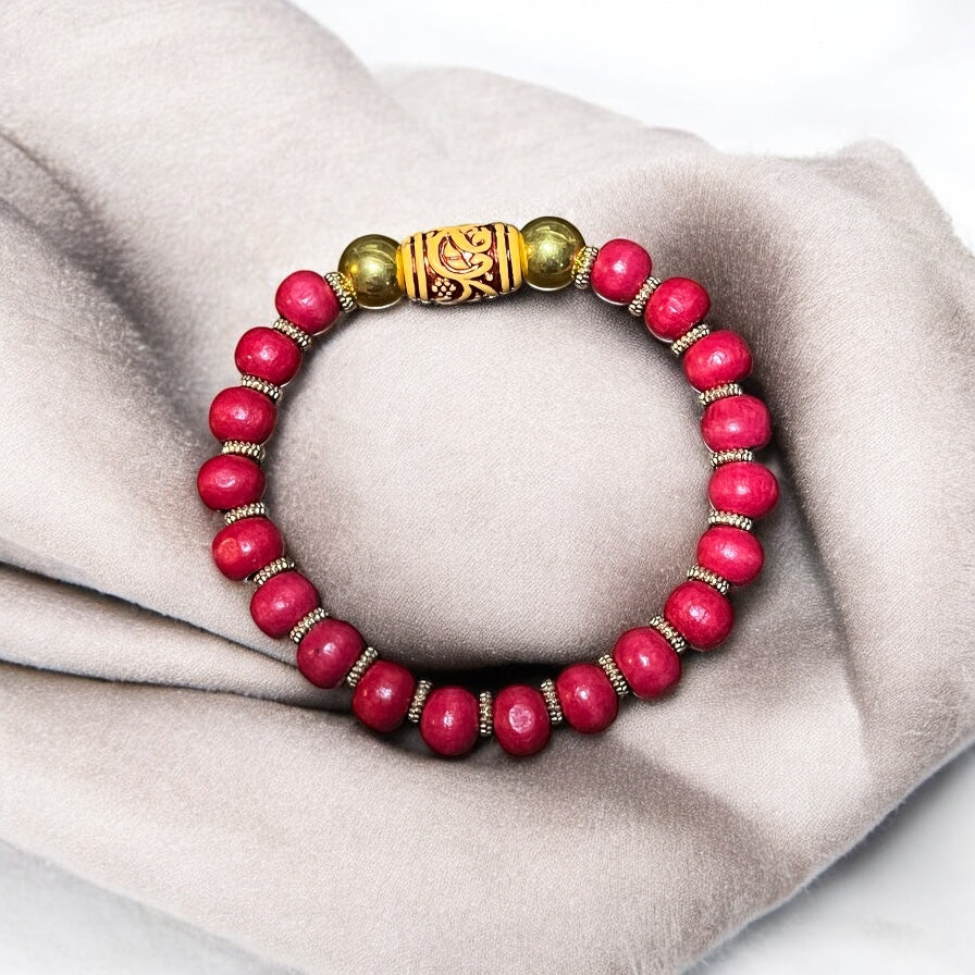 Wooden beads bracelet