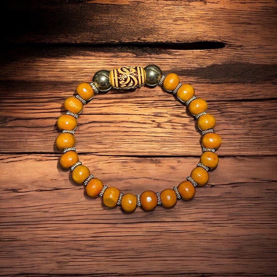 Wooden beads bracelet