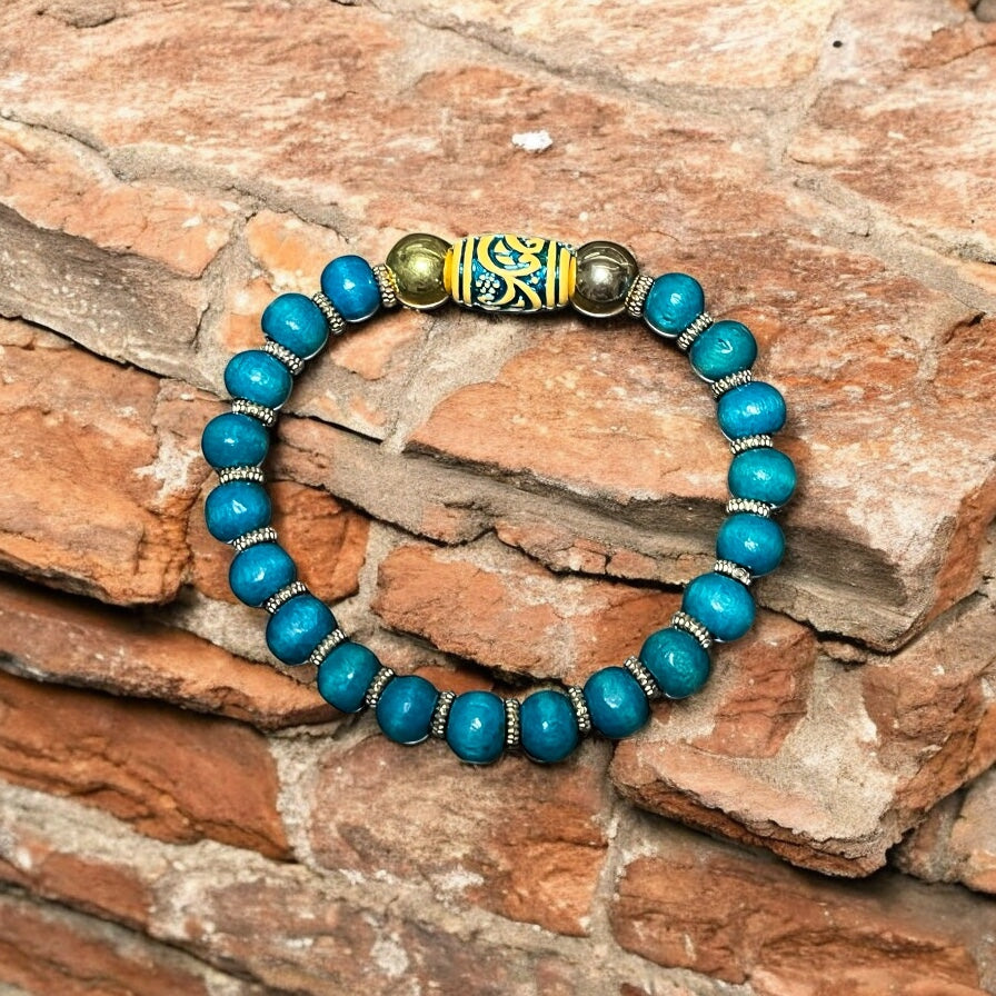 Wooden beads bracelet